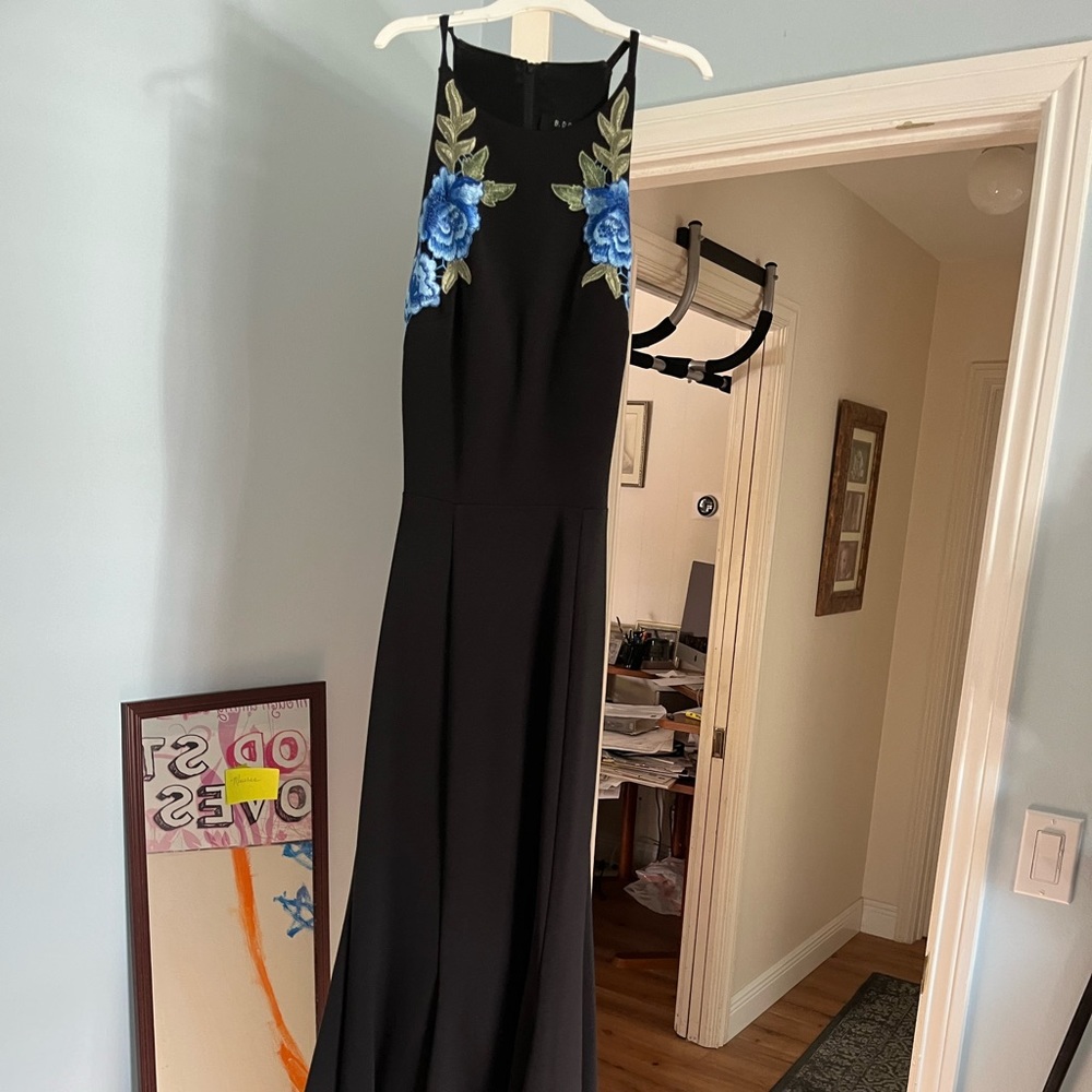 prom dress, worn once, open lower back, mermaid style